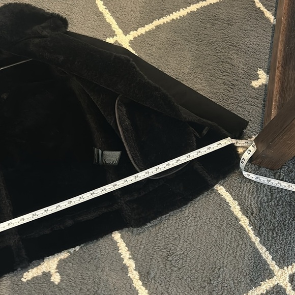 H&M FAUX FUR-LINED BIKER JACKET - Picture 15 of 15